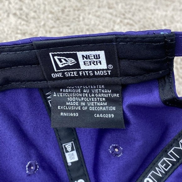 Clemson Tigers NCAA New Era 9TWENTY Hat Purple Contrast Patch Adjustable Cap NWT - Picture 7 of 8